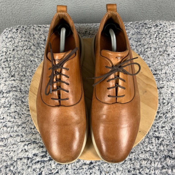 Wolf & Shepherd Crossover Longwing Dress Shoes Men's 11.5 M Honey/White Hybrid - Picture 9 of 15